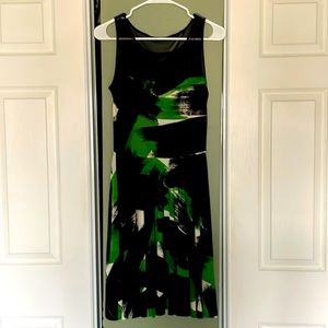 Kamalikulture 🆕 NWT, Black and Green Dress, Mesh Top Design, Women’s Size Small